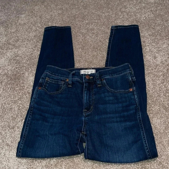 Madewell Denim - Madewell 10" High-Rise Skinny Jeans Dark Wash size 26. FF